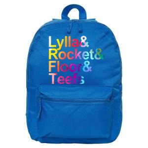 Lylla And Rocket And Floor And Teefs Funny 16 in Basic Backpack