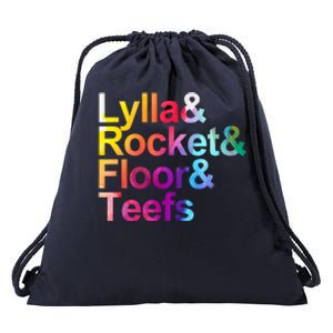 Lylla And Rocket And Floor And Teefs Funny Drawstring Bag