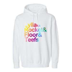 Lylla And Rocket And Floor And Teefs Funny Garment-Dyed Fleece Hoodie