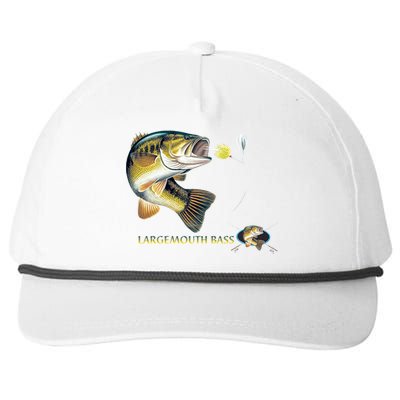 Largemouth Bass Snapback Five-Panel Rope Hat