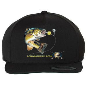 Largemouth Bass Wool Snapback Cap