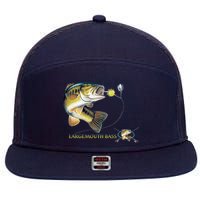 Largemouth Bass 7 Panel Mesh Trucker Snapback Hat