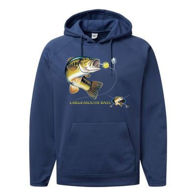 Largemouth Bass Performance Fleece Hoodie