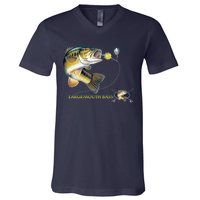 Largemouth Bass V-Neck T-Shirt