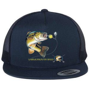 Largemouth Bass Flat Bill Trucker Hat