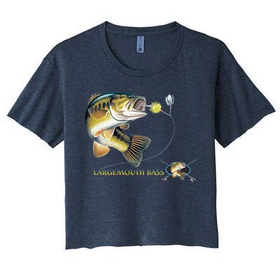 Largemouth Bass Women's Crop Top Tee