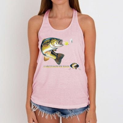 Largemouth Bass Women's Knotted Racerback Tank