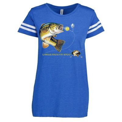 Largemouth Bass Enza Ladies Jersey Football T-Shirt