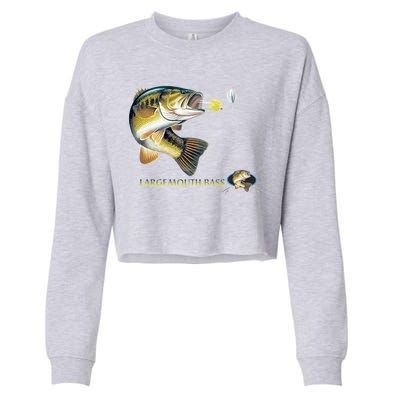 Largemouth Bass Cropped Pullover Crew