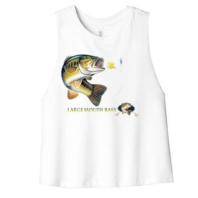 Largemouth Bass Women's Racerback Cropped Tank