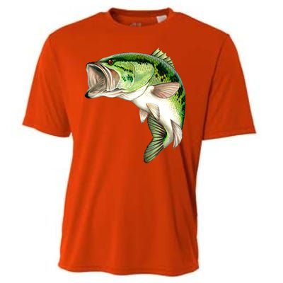 Largemouth Bass Swimming Cooling Performance Crew T-Shirt