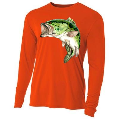 Largemouth Bass Swimming Cooling Performance Long Sleeve Crew