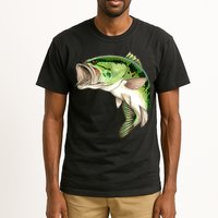 Largemouth Bass Swimming Tall T-Shirt