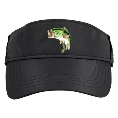 Largemouth Bass Swimming Adult Drive Performance Visor