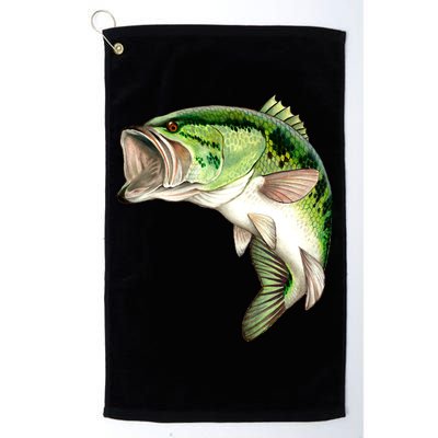 Largemouth Bass Swimming Golf Towel