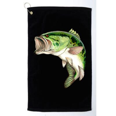 Largemouth Bass Swimming Platinum Collection Golf Towel