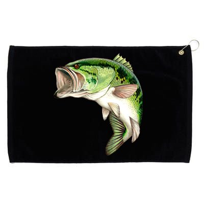 Largemouth Bass Swimming Grommeted Golf Towel