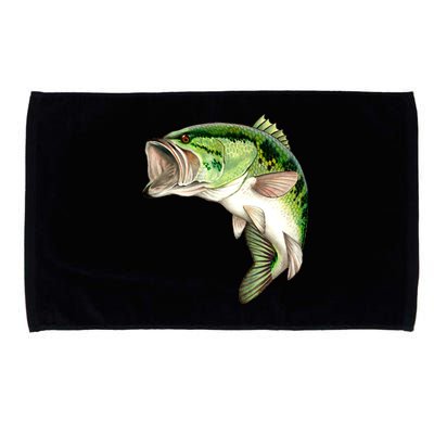 Largemouth Bass Swimming Microfiber Hand Towel