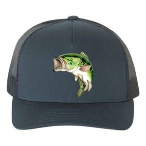 Largemouth Bass Swimming Yupoong Adult 5-Panel Trucker Hat