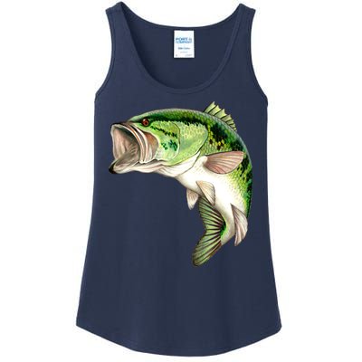 Largemouth Bass Swimming Ladies Essential Tank