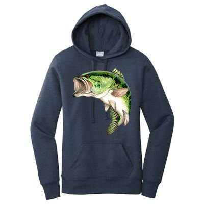 Largemouth Bass Swimming Women's Pullover Hoodie