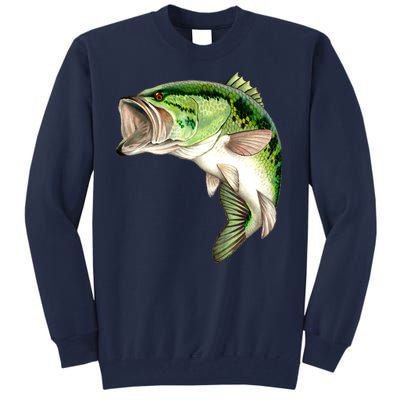 Largemouth Bass Swimming Tall Sweatshirt