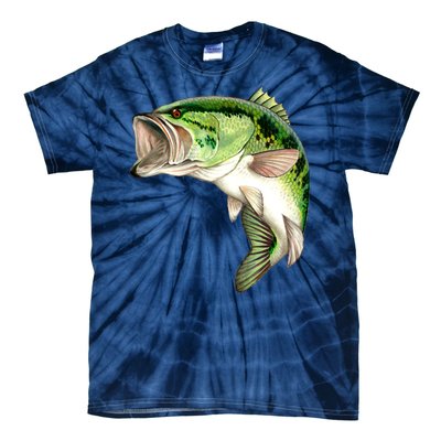 Largemouth Bass Swimming Tie-Dye T-Shirt