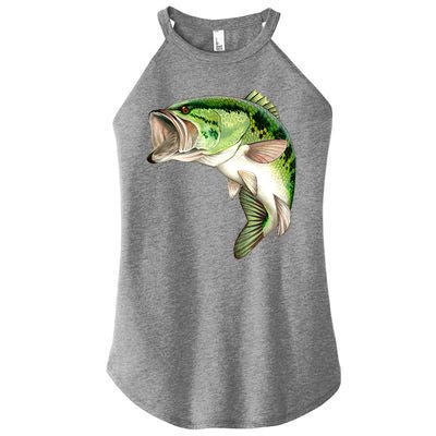 Largemouth Bass Swimming Women's Perfect Tri Rocker Tank