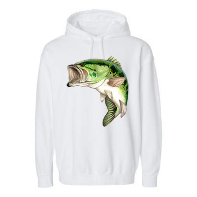 Largemouth Bass Swimming Garment-Dyed Fleece Hoodie