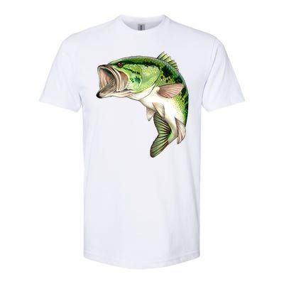 Largemouth Bass Swimming Softstyle® CVC T-Shirt