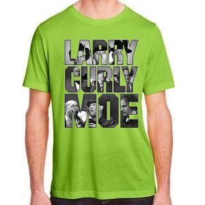 Larry Curly Moe Three Stooges Adult ChromaSoft Performance T-Shirt