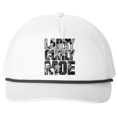 Larry Curly Moe Three Stooges Snapback Five-Panel Rope Hat