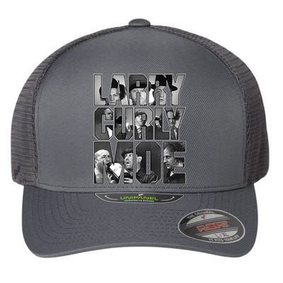 Larry Curly Moe Three Stooges Flexfit Unipanel Trucker Cap