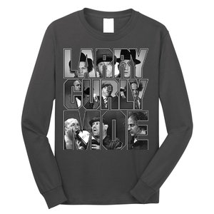 Larry Curly Moe Three Stooges Long Sleeve Shirt