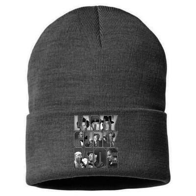 Larry Curly Moe Three Stooges Sustainable Knit Beanie