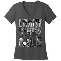 Larry Curly Moe Three Stooges Women's V-Neck T-Shirt