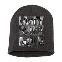 Larry Curly Moe Three Stooges Short Acrylic Beanie