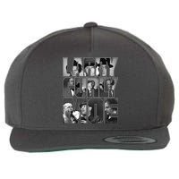 Larry Curly Moe Three Stooges Wool Snapback Cap