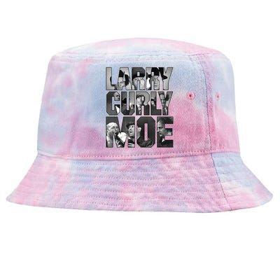 Larry Curly Moe Three Stooges Tie-Dyed Bucket Hat