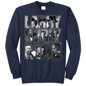 Larry Curly Moe Three Stooges Sweatshirt