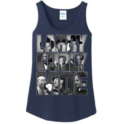 Larry Curly Moe Three Stooges Ladies Essential Tank