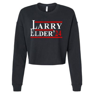Larry Elder 2024 Vintage Campaign Election Cropped Pullover Crew