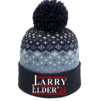 Larry Elder 2024 Vintage Campaign Election The Baniff Cuffed Pom Beanie