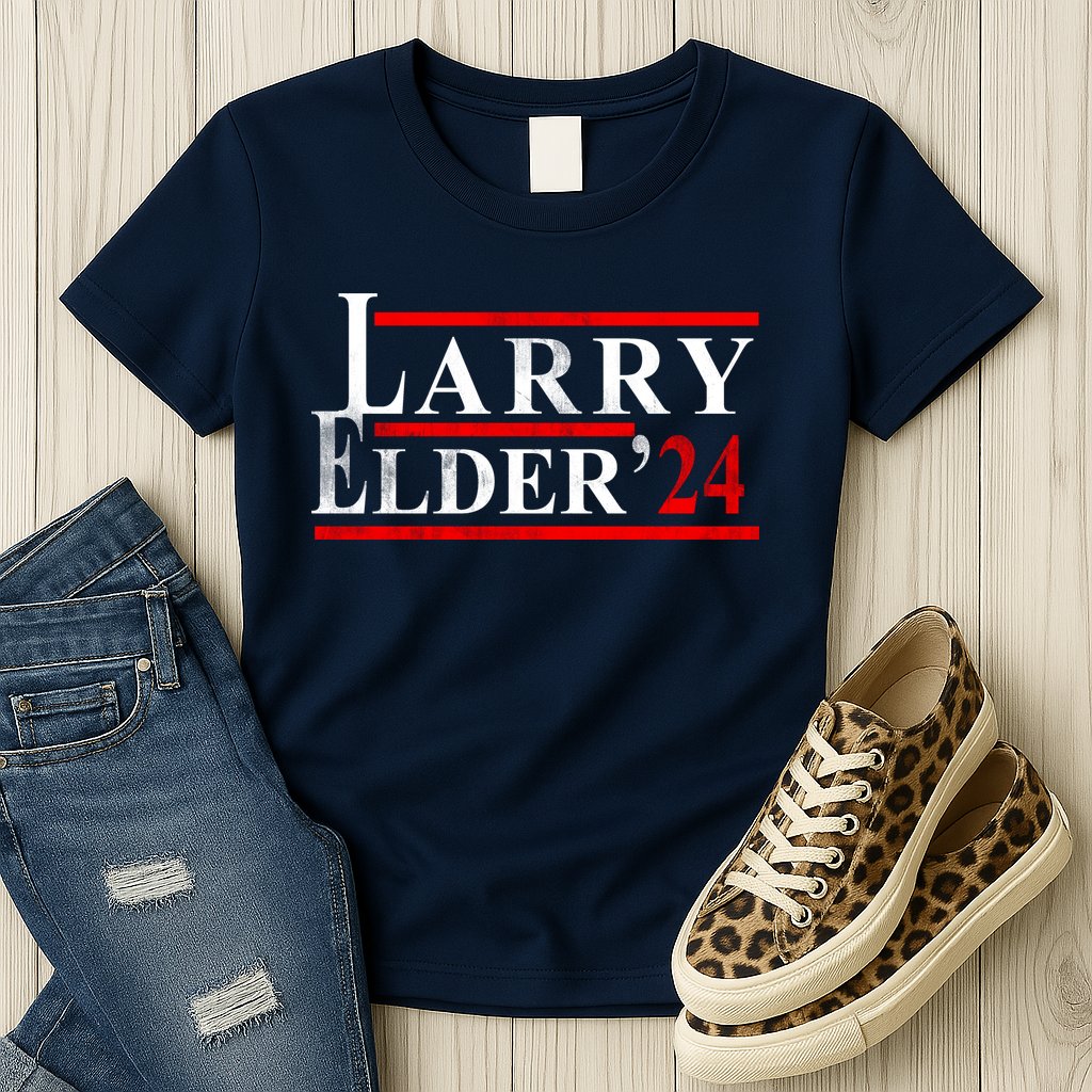 Larry Elder 2024 Vintage Campaign Election Womens T-Shirt