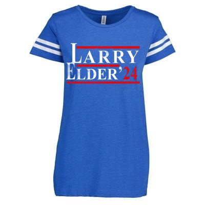 Larry Elder 2024 Vintage Campaign Election Enza Ladies Jersey Football T-Shirt