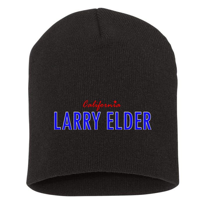 Larry Elder For California Short Acrylic Beanie