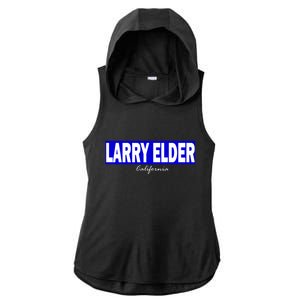 Larry Elder For California Governor Ladies PosiCharge Tri-Blend Wicking Draft Hoodie Tank