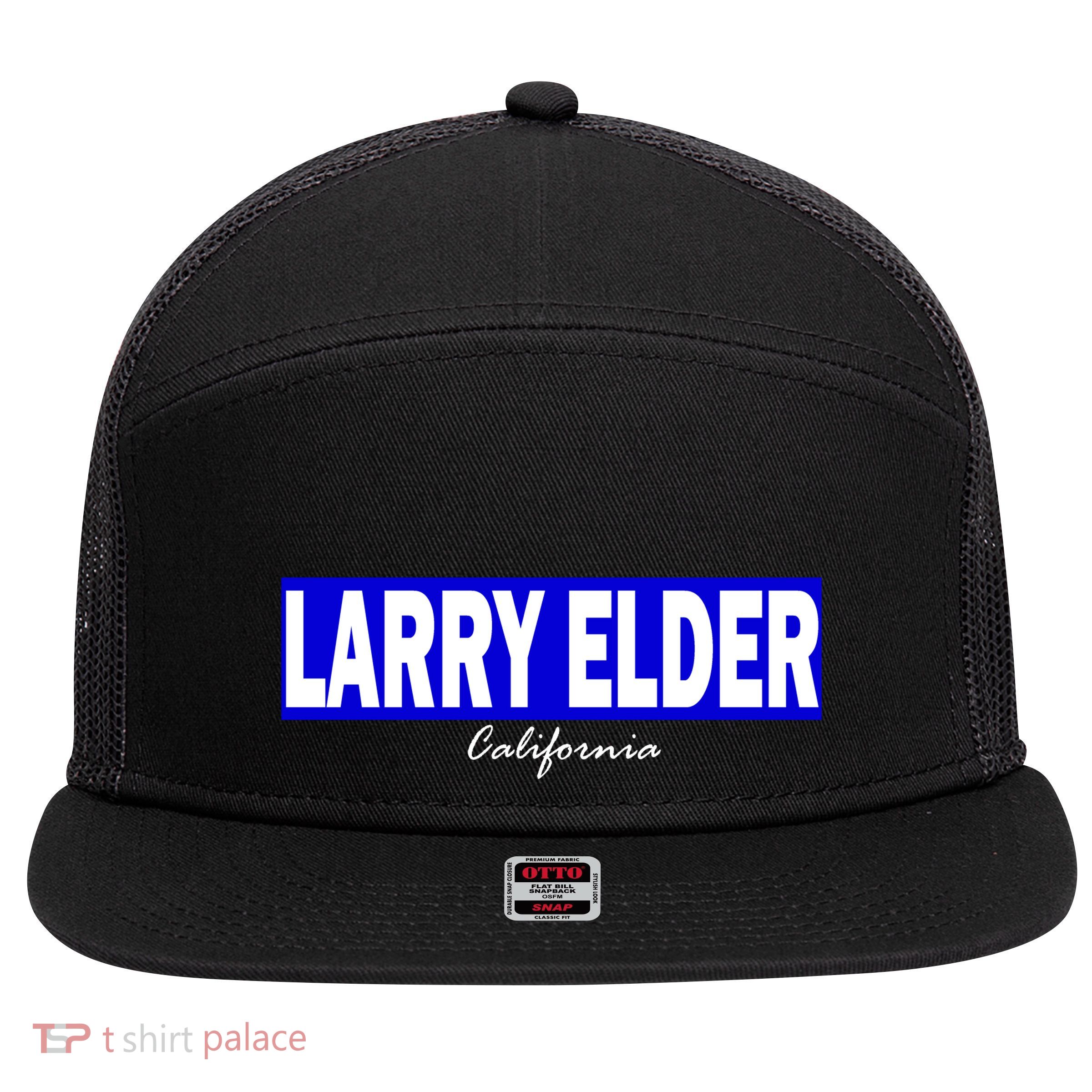 Larry Elder For California Governor 7 Panel Mesh Trucker Snapback Hat