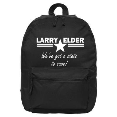 Larry Elder For California We've Got A State To Save 16 in Basic Backpack