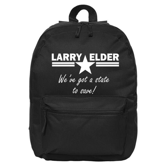 Larry Elder For California We've Got A State To Save 16 in Basic Backpack